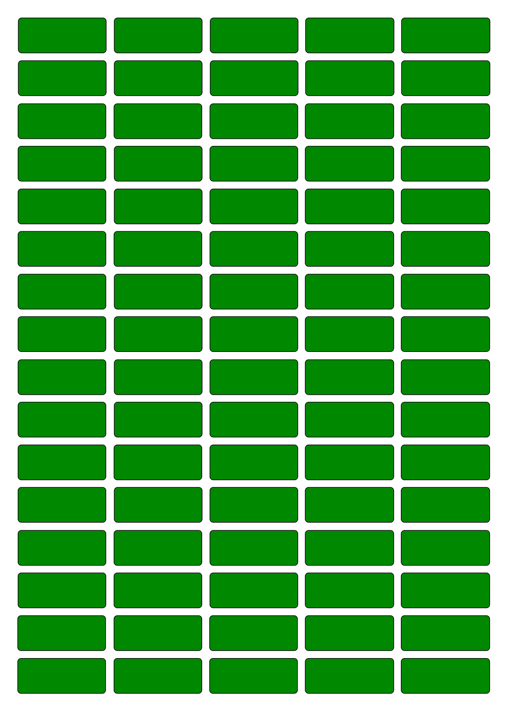 Виниловые наклейки для маркировки Policomprint М8, 25х10 мм. 80 шт.