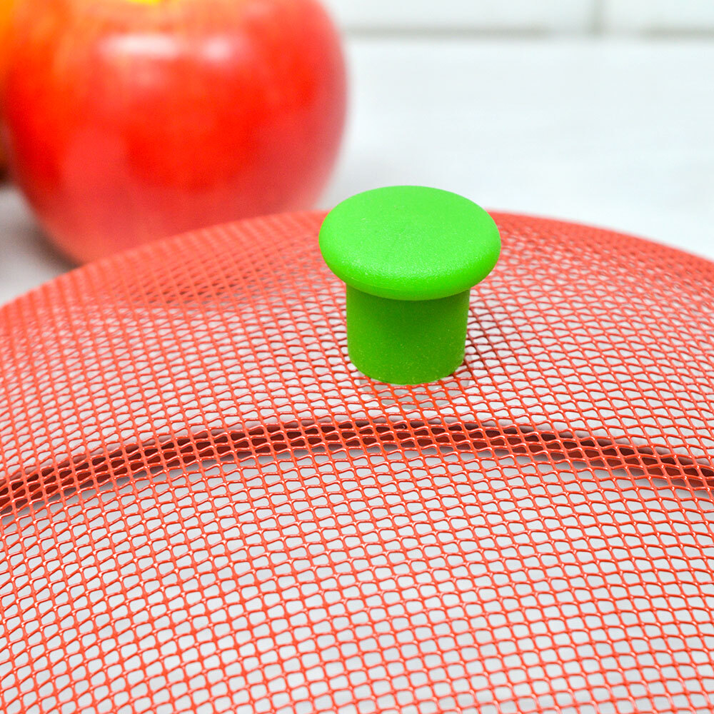 Крышка сетка для фруктов против насекомых 24,5см, сталь, микс