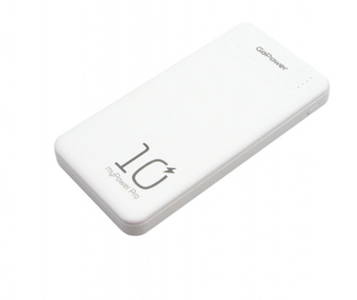 Внешний аккумулятор GoPower PB2U myPower Pro 10000mAh белый