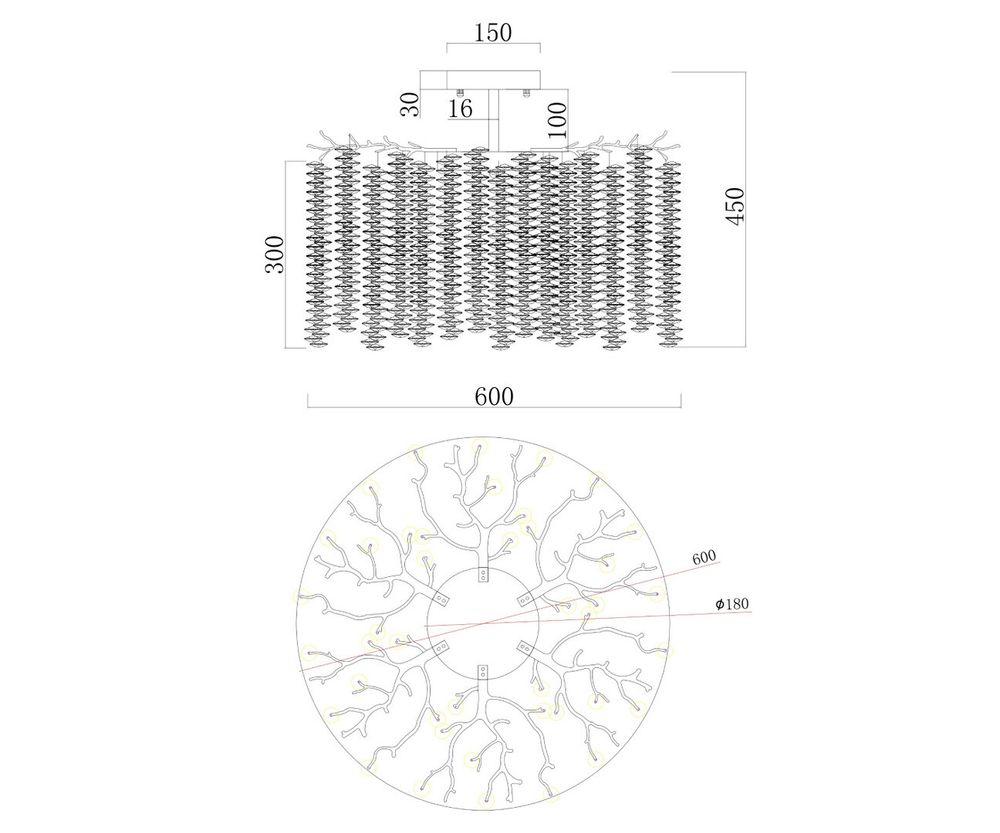 Kink Light 07871-60PD,33 Люстра Шанти золото