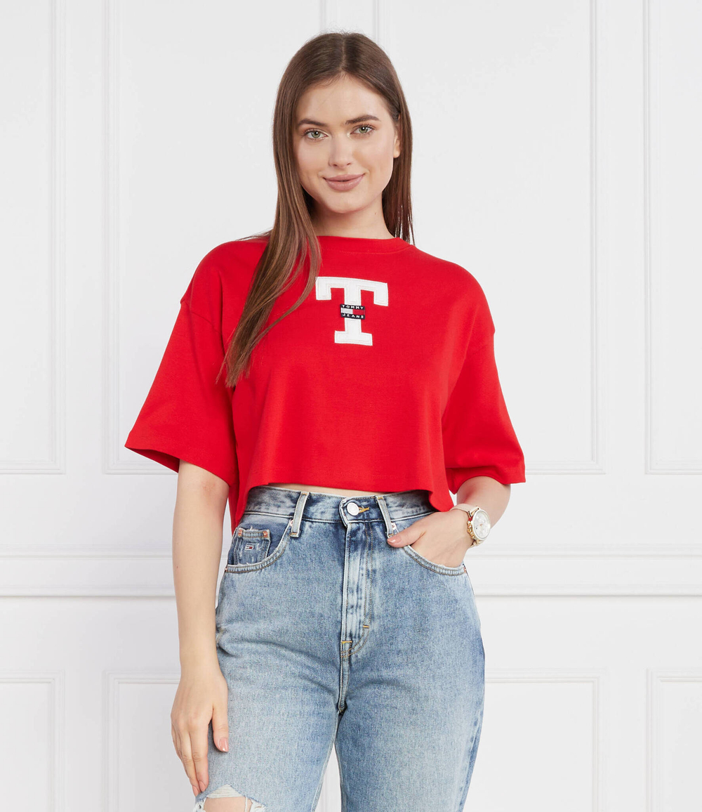 Футболка TJW OVR CRP LETTERMAN FLAG TEE Tommy Jeans - красный(DW0DW16167)