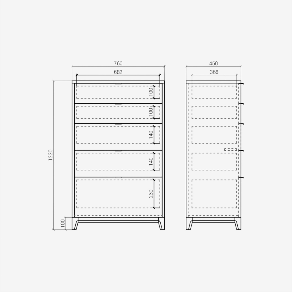 Высокий комод Case CS024