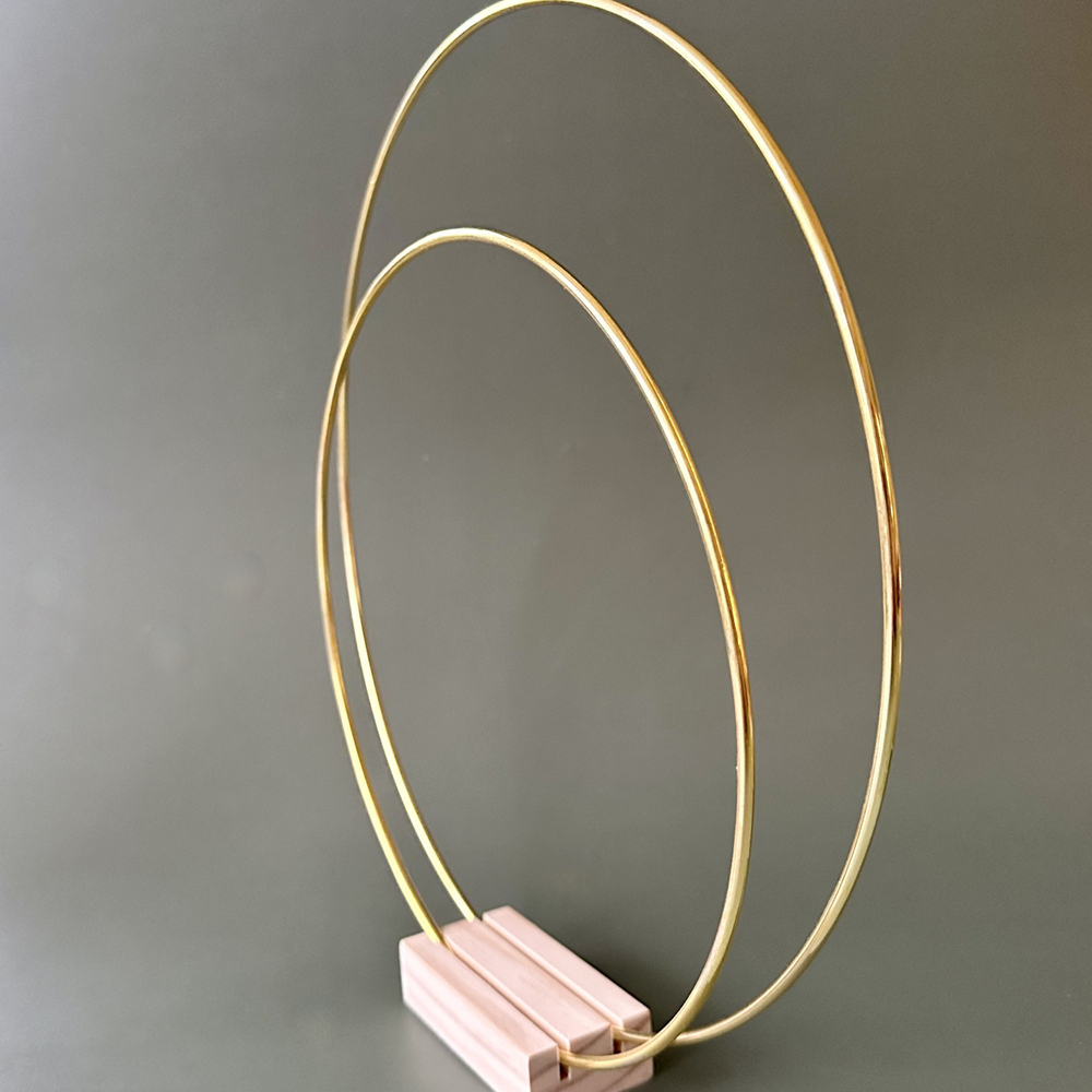 Кольца металлические для макраме набор 3 штуки диаметром 30-25-20 см, цвет золотистый, неразъемное / кольцо металлическое основа для рукоделия / основа для ловца снов