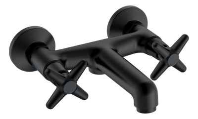 220132-C Смеситель 2-руч. для ванны (ЧЕРНЫЙ)  ViEiR (10/1шт)