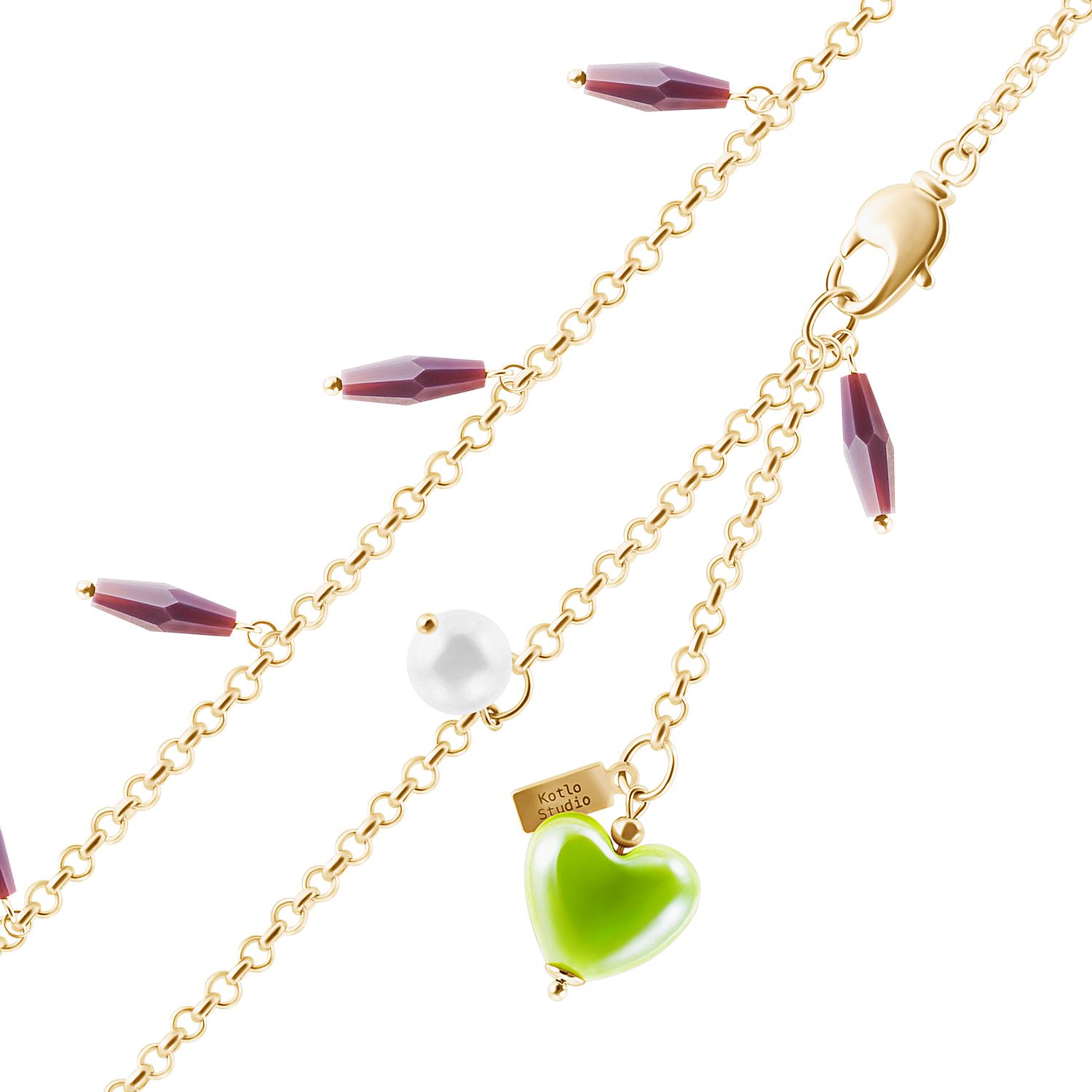 Цепь Morning Cocktail Green Necklace