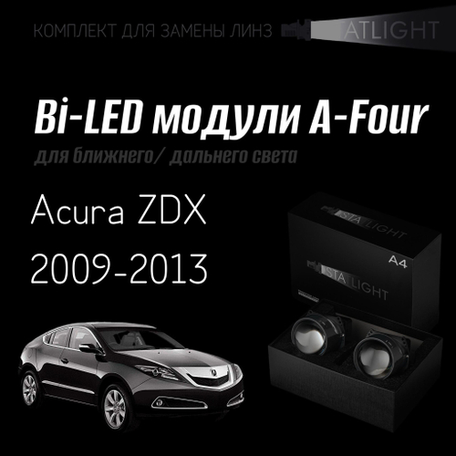 Bi led линзы 3.0 для фар на Acura ZDX 2009-2013, би лед линзы Statlight A-Four, комплект 2 шт