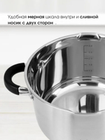 Кастрюля LARA НИКА 02-906 2,9 л., индукция, крышка стекло/дуршлаг