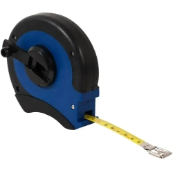 Рулетка геодезическая КОБАЛЬТ 20м x 13мм закрытый двухкомпонентный корпус (стальная лента)