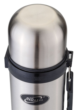 Термос Biostal (1,8 литра) с ручкой, стальной
