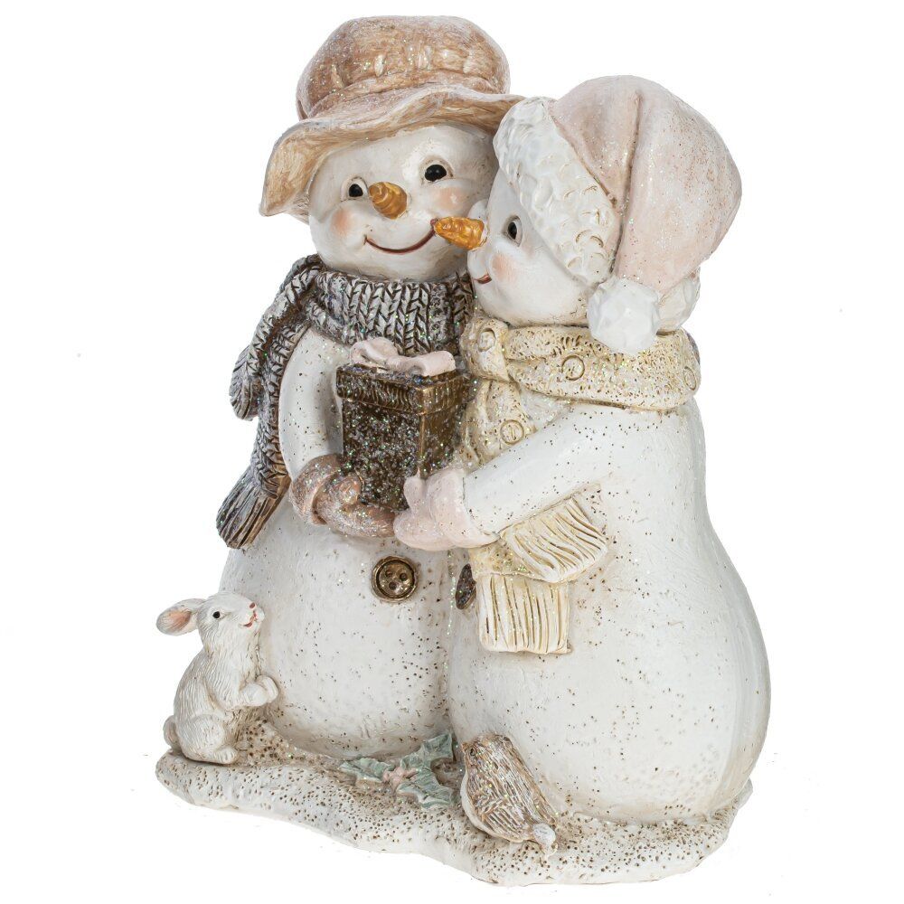 GAEM Фигурка декоративная "Снеговики", L10,5 W6,5 H12,5 см