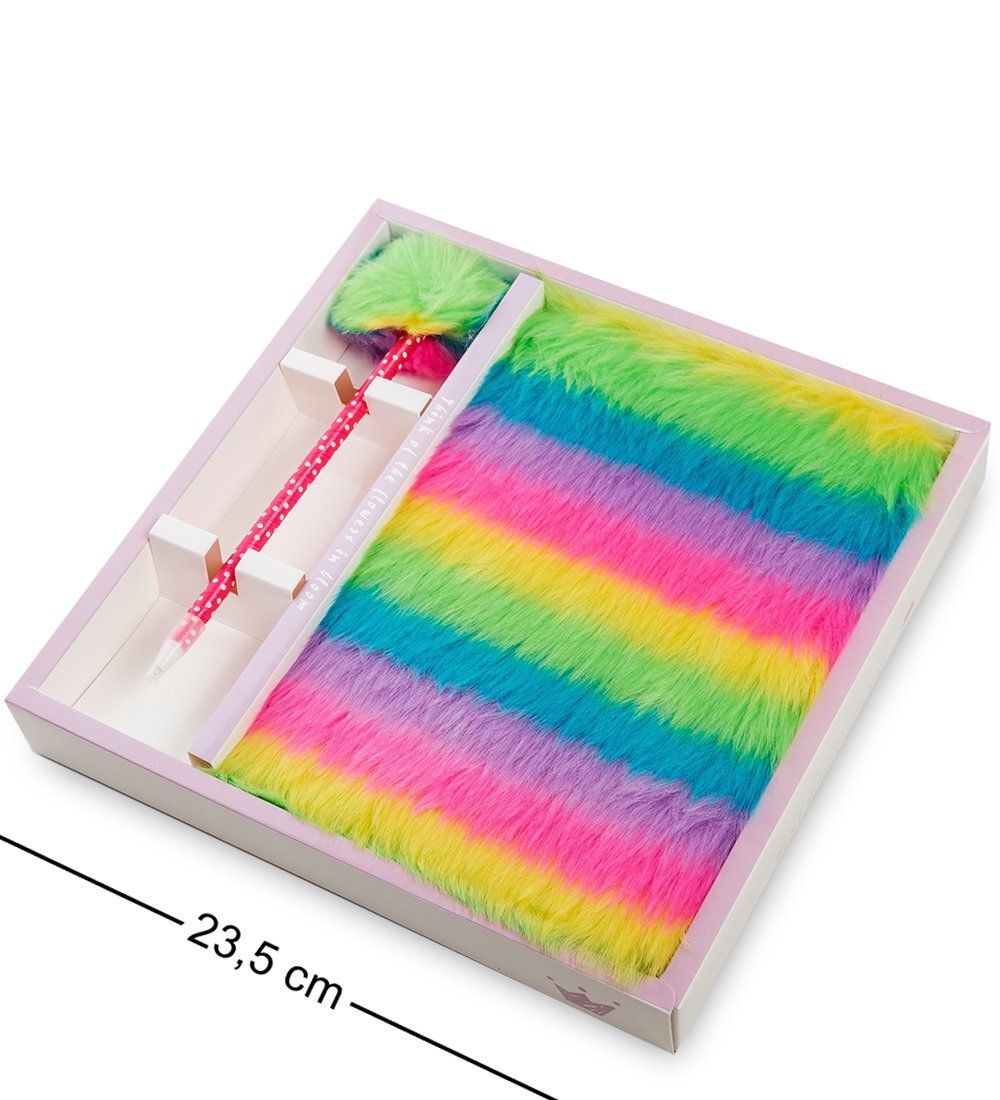 NB-23/4 Блокнот с ручкой «Радужный пушистик»