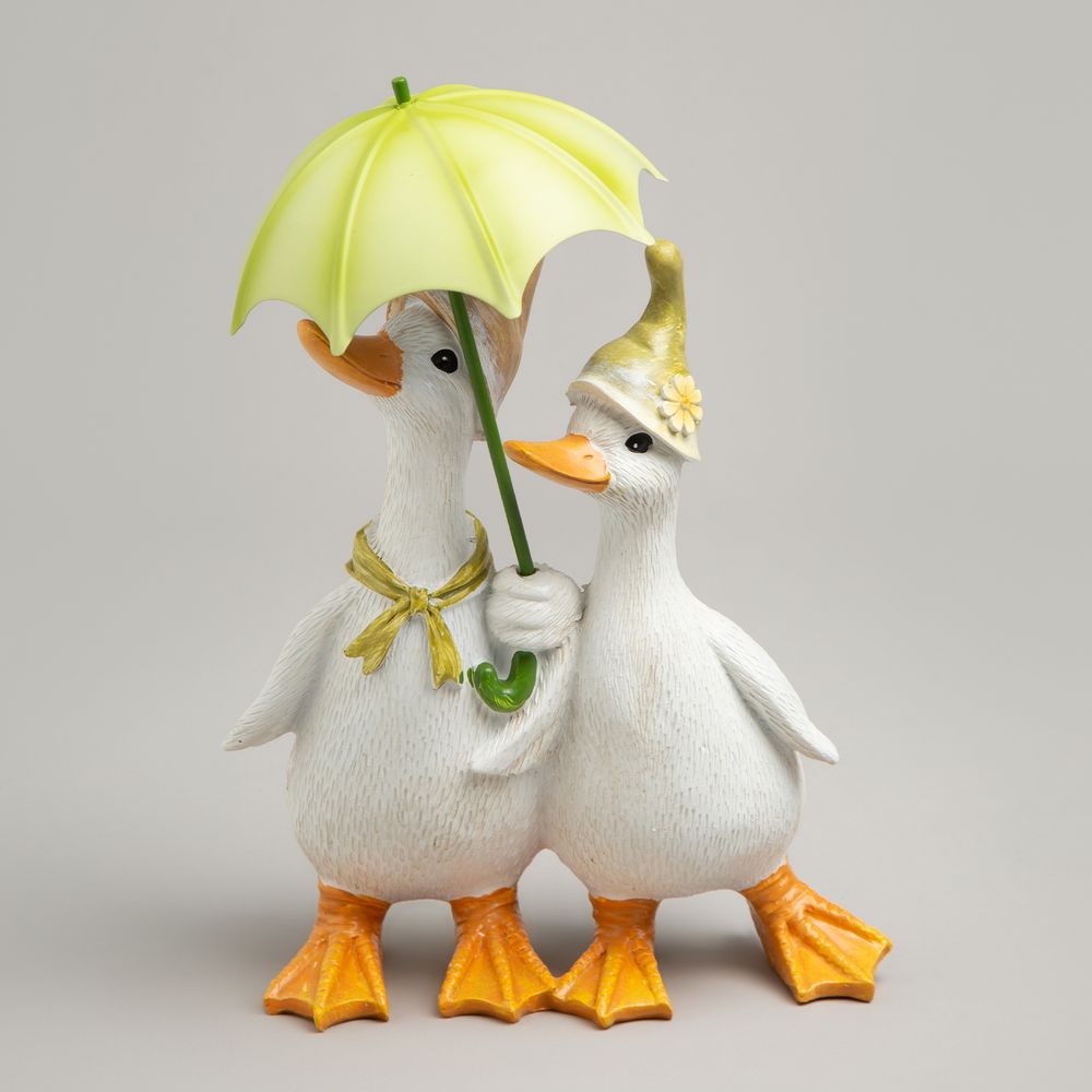 СТАТУЭТКА "УТОЧКИ ПОД ЗОНТИКОМ" 15Х10Х21,5 СМ