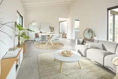 Сервант Abilen из шпона дуба и белый лак  180 x 75 cm