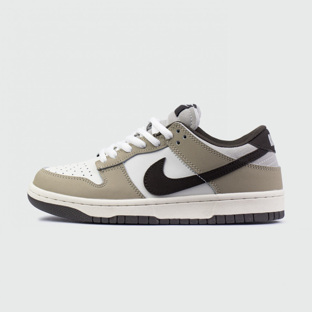 кроссовки Nike Dunk Low Beige / White / Brown