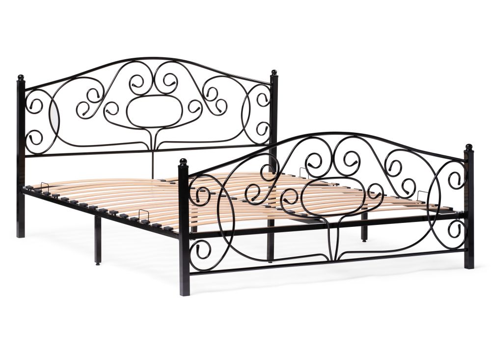 Двуспальная кровать Викси 180х200 черная