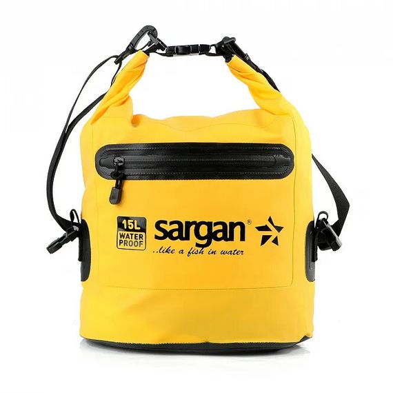 Гермосумка через плечо Sargan Пляжка с доп.карманом 15 л оранжевый