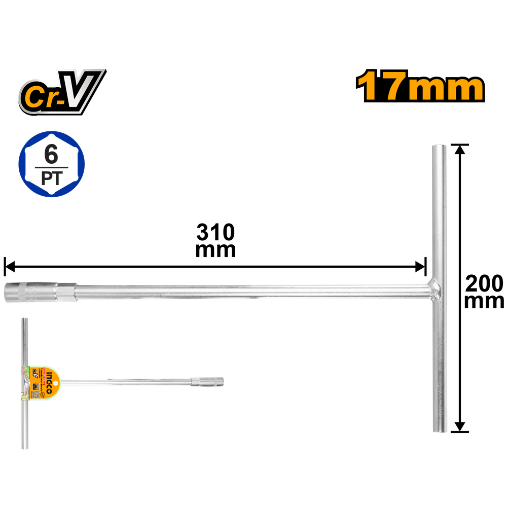Ключ торцевой INGCO HTSW1708 17 мм