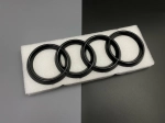 Эмблема шильдик логотип с клеевой основой Кольца для Audi 272 х 98 мм