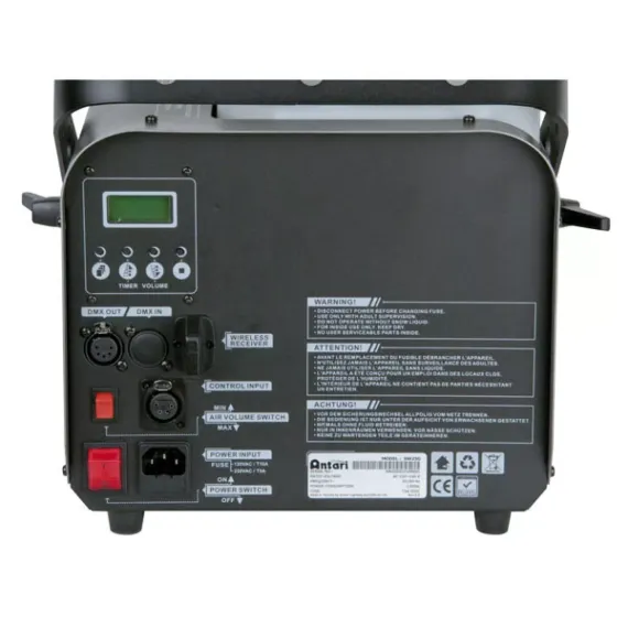 Antari SW-250 генератор снега производительность 250мЛ/мин.,бак 5л.DMX, радио пульт ДУ