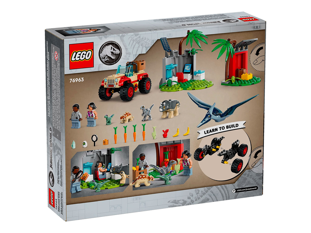 LEGO Jurassic World 76963 «Центр спасения детёнышей динозавров» — уход и игра
