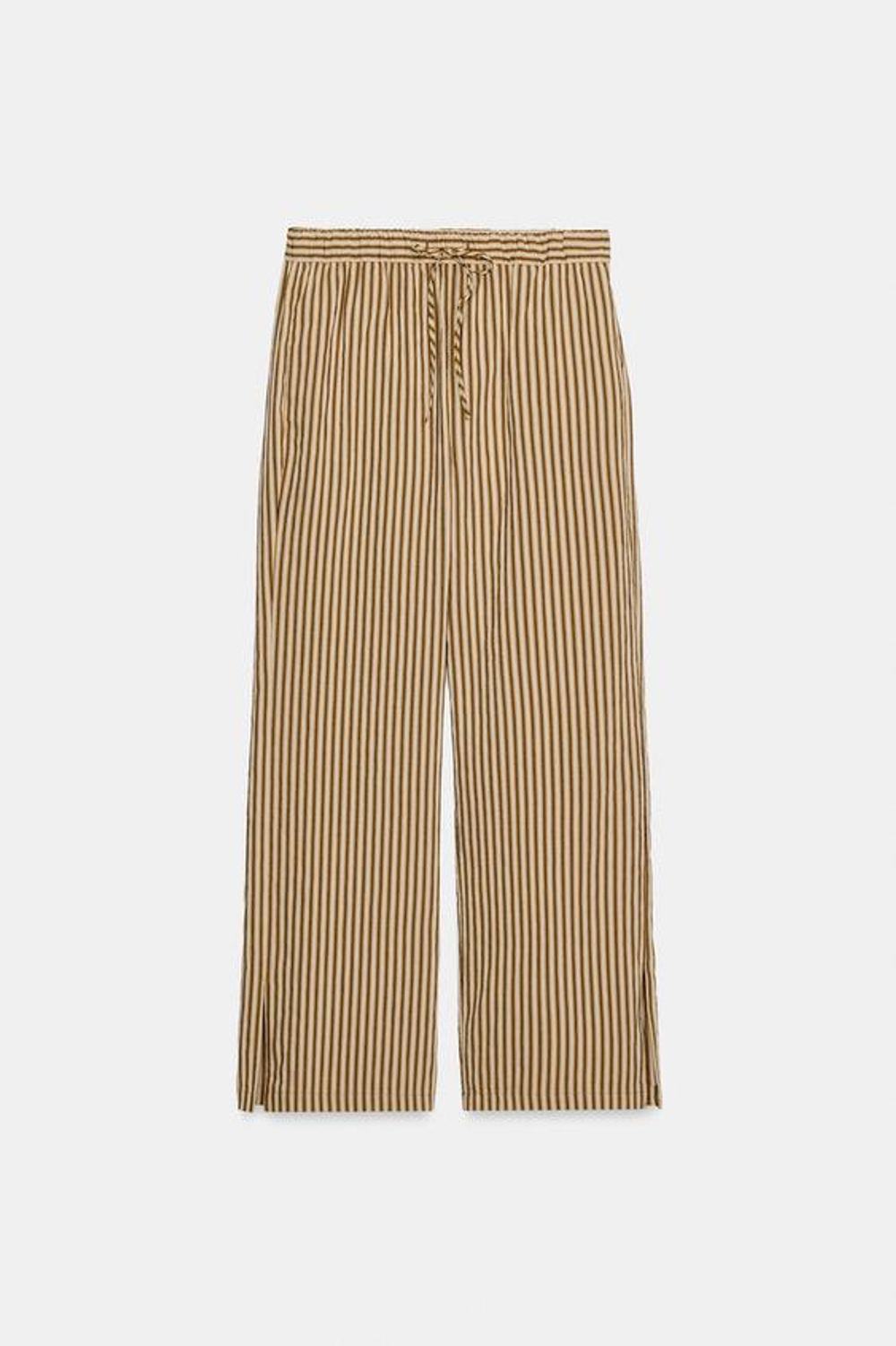 ZARA БРЮКИ В ПОЛОСКУ В ПИЖАМНОМ СТИЛЕ — ZW COLLECTION, ПОЛОСКИ