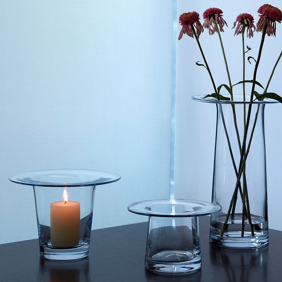 Ваза victoria, 36 см, прозрачная