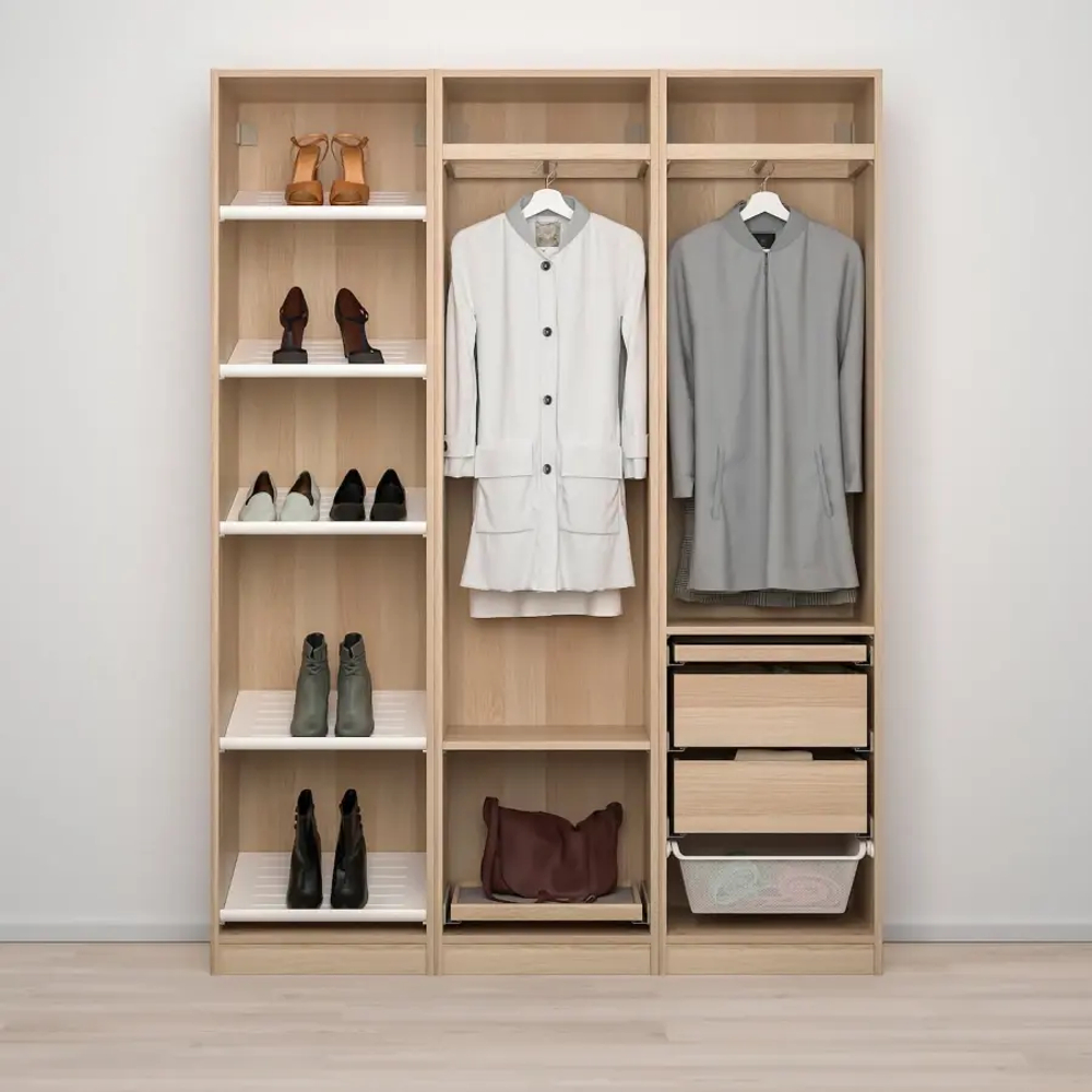 Гардероб-комбинация - PAX / ÅHEIM/АHEIM IKEA/ ПАКС/ АХЕЙМ ИКЕА, 201,2х150 см, бежевый