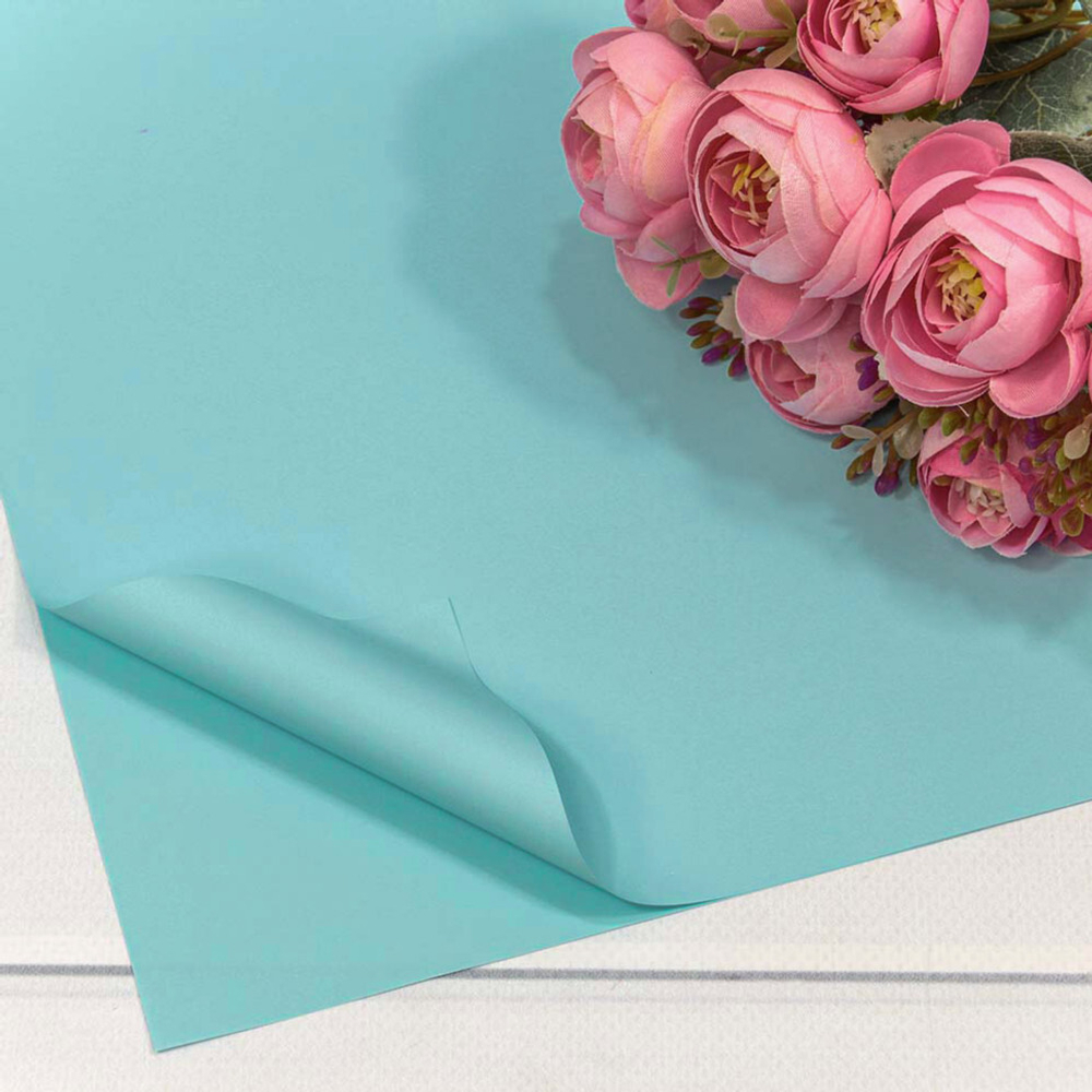 Пленка В листах 20 шт 60 х 60 см "Корейская" (Голубой)