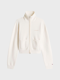 Кардиган Tommy Jeans Chenille Zip Ancient White