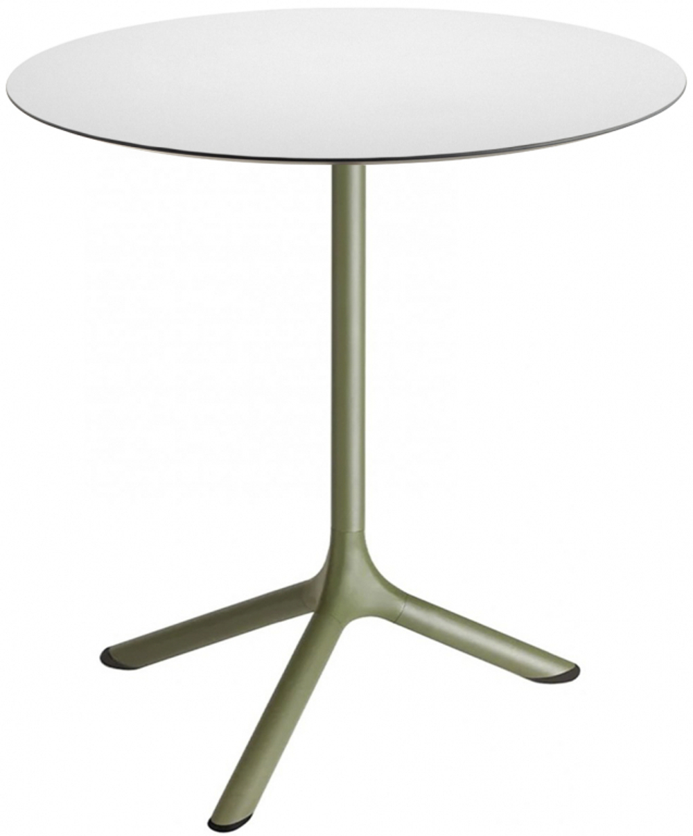 Стол ламинированный обеденный Scab Design Tripe, оливковый, белый