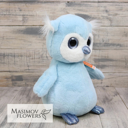 Пушистик Совенок голубой 35 см