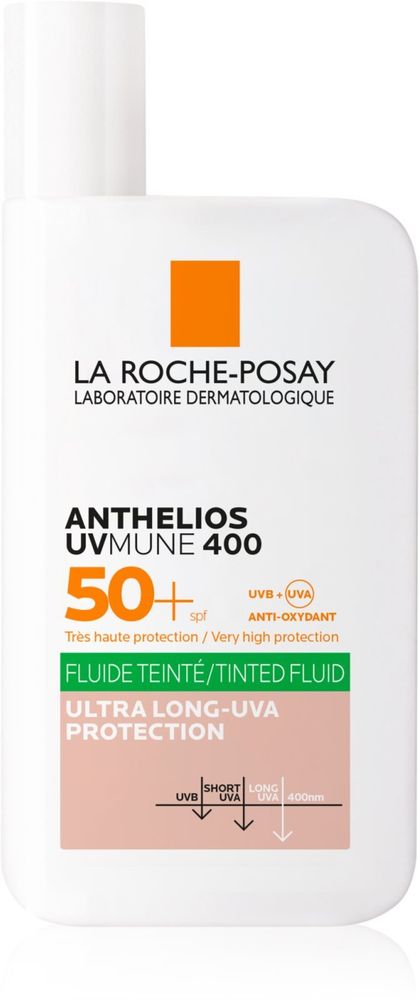 La Roche-Posay ультралегкая красящая жидкость SPF 50+ Anthelios UVMUNE 400