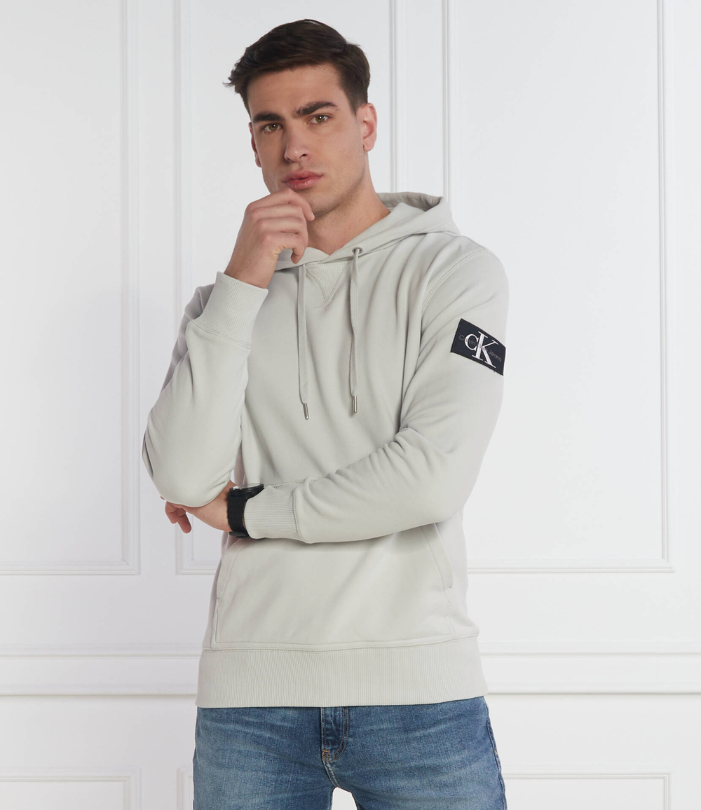 Худи BADGE CALVIN KLEIN JEANS - серый(J30J323430)