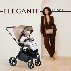 Детская прогулочная коляска Sweet Baby Elegante Chrome/Brown
