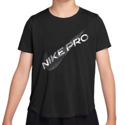 Футболка для девочки Nike Dri-Fit Short Sleeve - black/grey