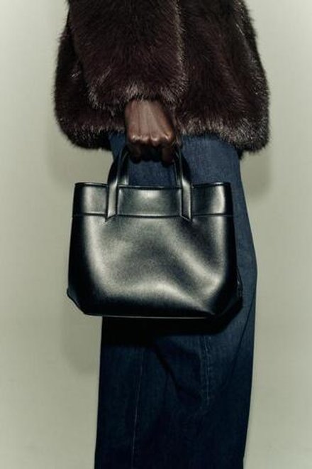 ZARA МИНИ-СУМКА СИТИ, ЧЕРНЫЙ