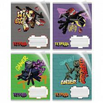 Тетрадь А5 18л. клет. "My Game" в доп. ПВХ обложке, с полями, 92% белизна, 4 дизайна (Центрум)