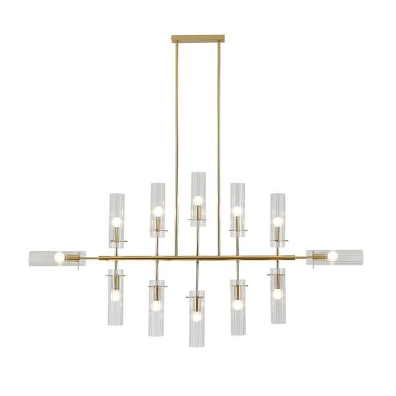 Подвесная люстра Indigo Saetta 11053/12R Gold V000565