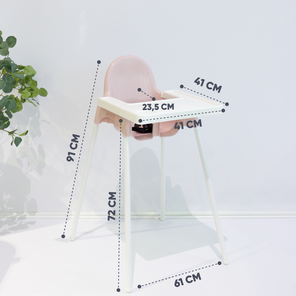Стульчик для кормления (розовый) М6248