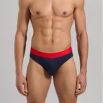 Мужские трусы брифы (белый, синий, черный) набор 3 в 1 Bikkembergs FASHION BICOLOR BKK1USP04TR