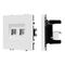 Механизм сдвоенной телефонной розетки SCT-NOBE-MTL2-SFPL-WH (RJ-11, 4C) Arlight 054308
