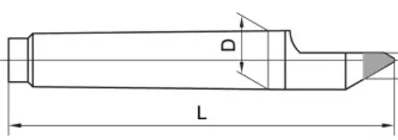 Полуцентр упорный OCM КМ5 с твердосплавным наконечником
