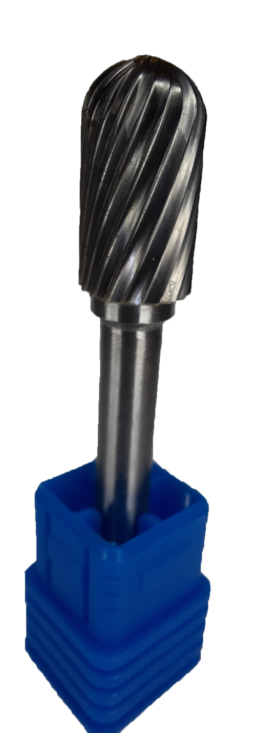 Борфреза (шарошка) по металлу сфероцилиндрическая SINICA C1020M06, тип C, диаметр 10мм, посадочный 6