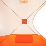 Палатка зимняя куб СЛЕДОПЫТ 2,1 х2,1 м, Oxford 210D PU 1000, S по полу 4,4 кв.м, цв. оранжевый/белый