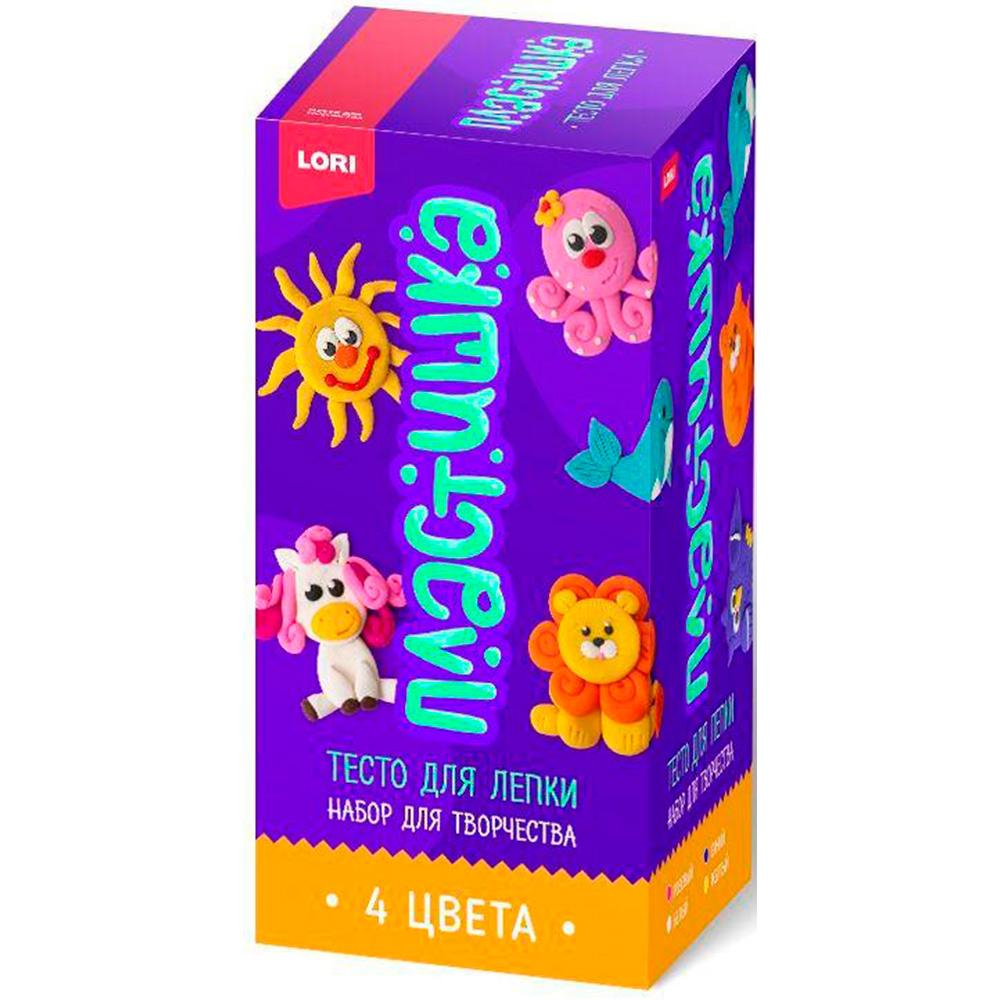 Тесто для лепки 4цв. по 50г. (Lori)