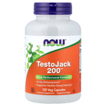 NOW Foods, TestoJack 200™, 120 растительных капсул