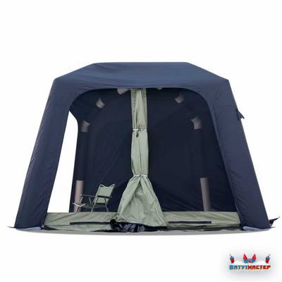 Пневмокаркасная палатка-шатёр «Снежный Очаг» 3×3×2,3 м — из ПВХ, морозостойкая