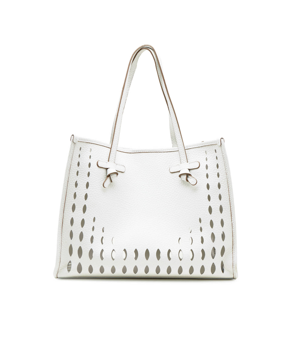 Кожаная сумка-шопер + поясная сумка GIANNI CHIARINI - белый(BS 10830 TKLFOR)