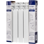 Радиатор биметаллический STOUT TITAN 500 - 5 секций (подключение боковое, цвет белый)