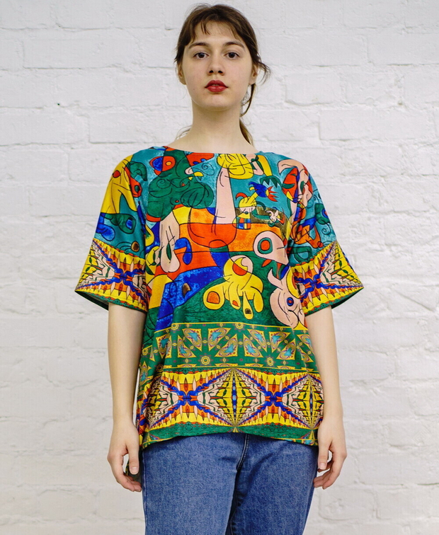 Футболка "Миро", по мотивам картины "Банкет" Жоана Миро